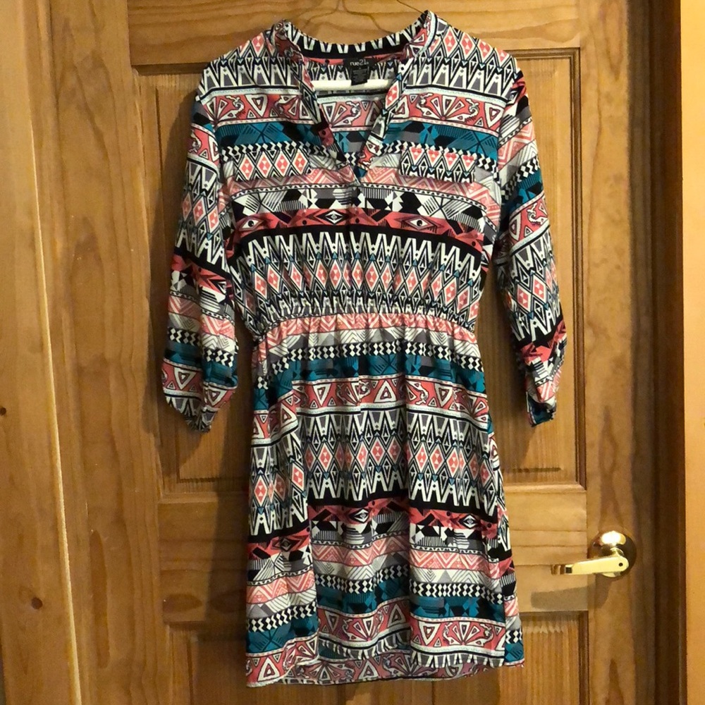 Aztec Print Dress